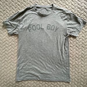 Tri-Blend "Pool Boy" T-Shirt (Athletic Grey)